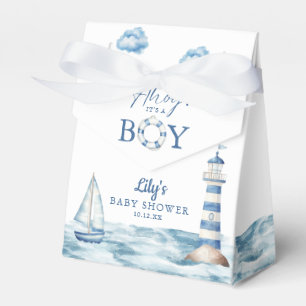 Ahoy Its A Boy Nautical Baby Shower Favor Boxes