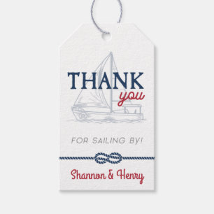 Ahoy It's a Boy Nautical Baby Shower Favor Gift Tags