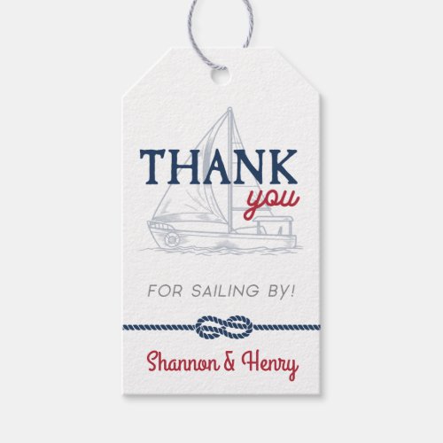 Ahoy Its a Boy Nautical Baby Shower Favor Gift Tags