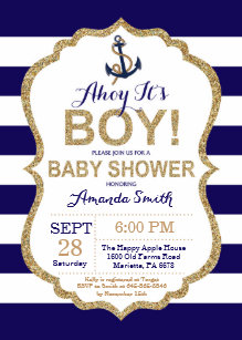 Nautical Baby Shower Invitations Zazzle