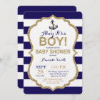 Ahoy it's a Boy! Nautical Baby Shower Invitation