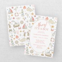 Ahoy it's a Boy Nautical Baby Shower