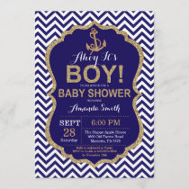 Ahoy it's a Boy! Nautical Baby Shower Invitation