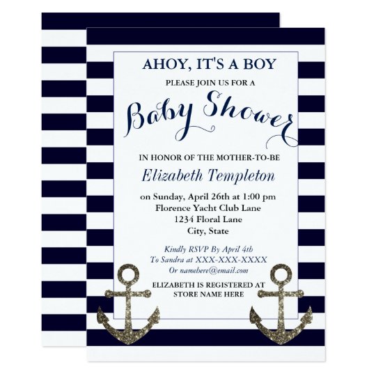 zazzle nautical baby shower invitations