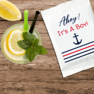 Ahoy It's A Boy! Nautical Baby Shower Lemonade Drink Mix