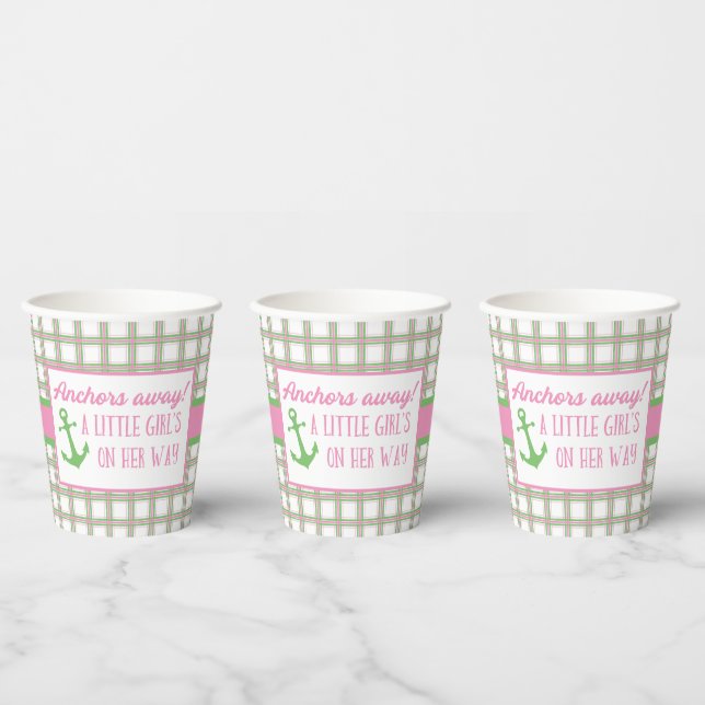 Ahoy It's A Boy Nautical Baby Shower Paper Cups (Multi)