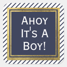 Ahoy Its A Boy Nautical Baby Shower