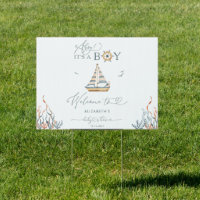 Ahoy It's a Boy Nautical Baby Shower Welcome