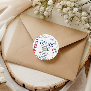 Ahoy It's a Boy Nautical Favor Gift Tags