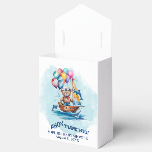 Ahoy Its A Boy Nautical Theme Baby Shower Favor Boxes