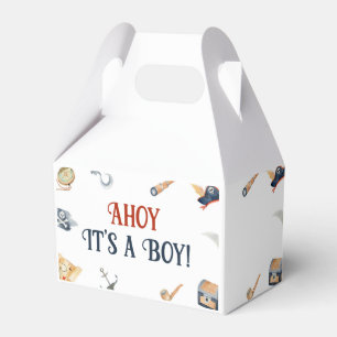 Ahoy It's A Boy Pirate Baby Shower Favor Boxes