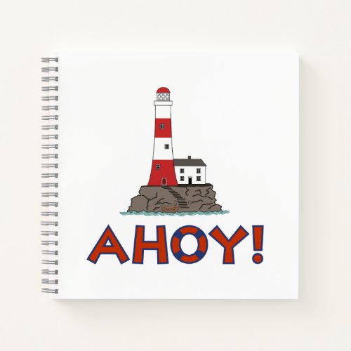 AHOY Lifebuoy Ring TypeLighthouse Notebook