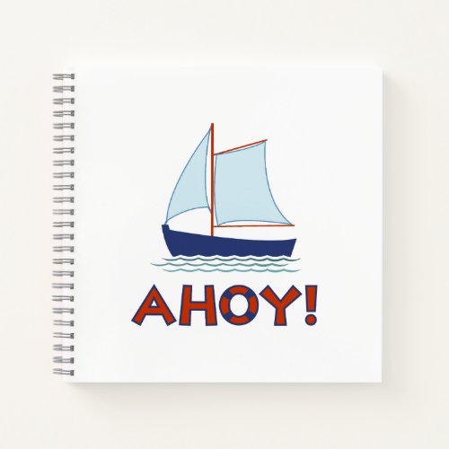 AHOY Lifebuoy Ring TypeSailboat Notebook