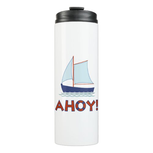 AHOY Lifebuoy Ring TypeSailboat Thermal Tumbler