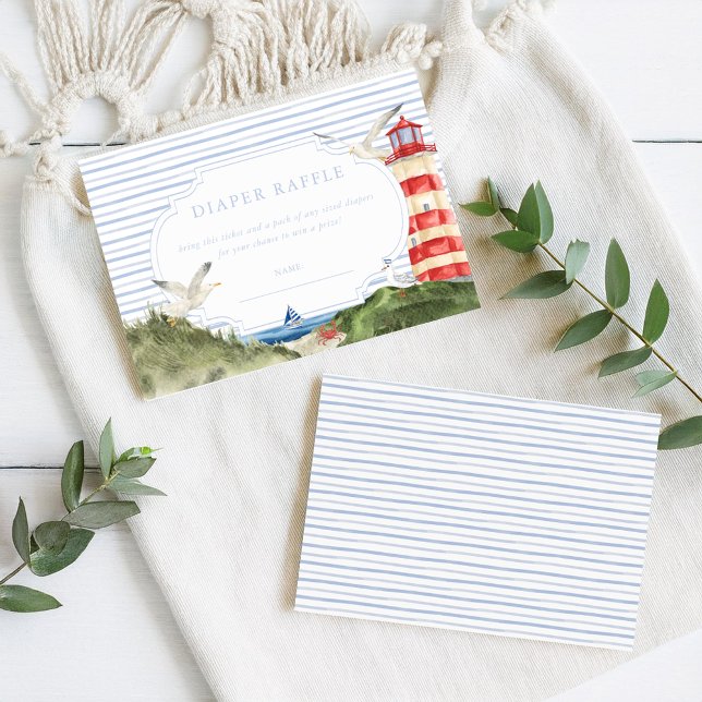 Ahoy Little Sailor Diaper Raffle Card (Creator Uploaded)
