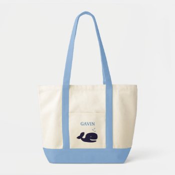 Ahoy Mate Blue Whale Diaper Bag Personalized by allpetscherished at Zazzle