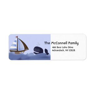 AHOY MATE BLUE WHALE PRINTABLE ADDRESS LABELS