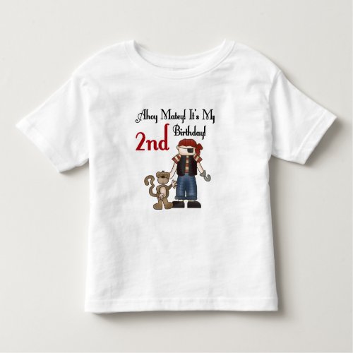 Ahoy Matey Pirate 2nd Birthday tshirts and Gifts