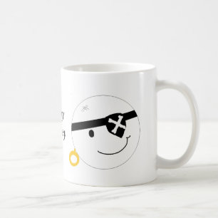 Ahoy Matey Pirate Face Coffee Mug