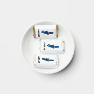 Ahoy Matey Pirate Parrot Cartoon, Funny Macaw Bird Hershey's Miniatures