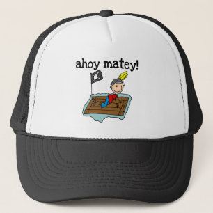 Ahoy Matey Pirate Trucker Hat