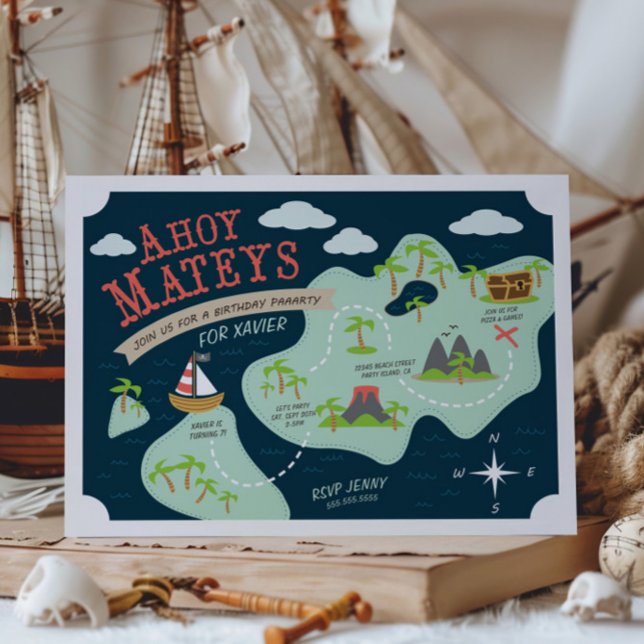 Ahoy Mateys Birthday Invite (Creator Uploaded)
