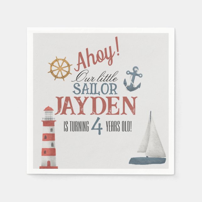 Ahoy! Napkins (Front)