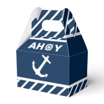 Ahoy Nautical Birthday Party Favor Boxes