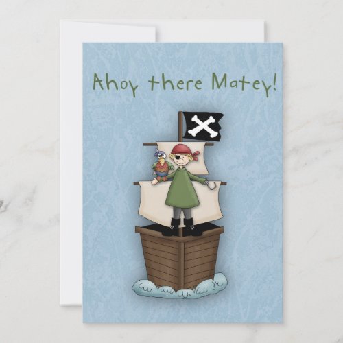 Ahoy There Matey Invite
