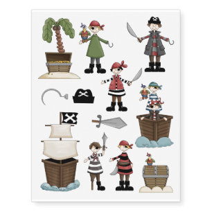 Ahoy There Matey! Temporary Tattoos
