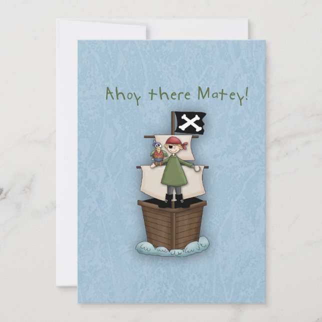 Ahoy There Matey Thank you note (Front)