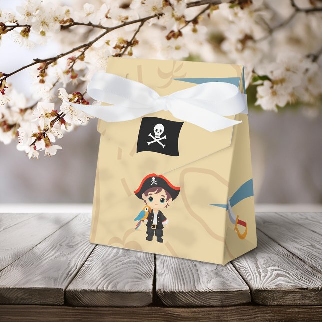Ahoy There! Pirate Boy Birthday Party Favor Boxes (Creator Uploaded)