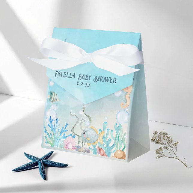 Ahoy! Under the blue Sea Baby Shower  Favor Boxes (Creator Uploaded)