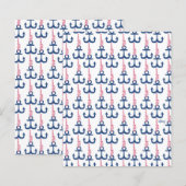 Ahoy Vintage Anchor pattern. (Front/Back)