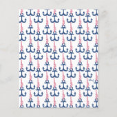 Ahoy Vintage Anchor pattern. (Back)