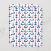 Ahoy Vintage Anchor pattern. (Front/Back)