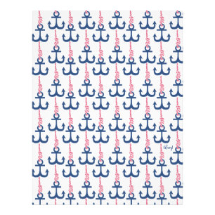 Ahoy Vintage Anchor pattern. Photo Print