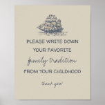 Ahoy! Vintage Nautical Family Traditions Sign at Zazzle