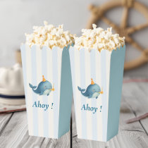 Ahoy Whale Birthday | Nautical Ocean Themed Party Favor Boxes