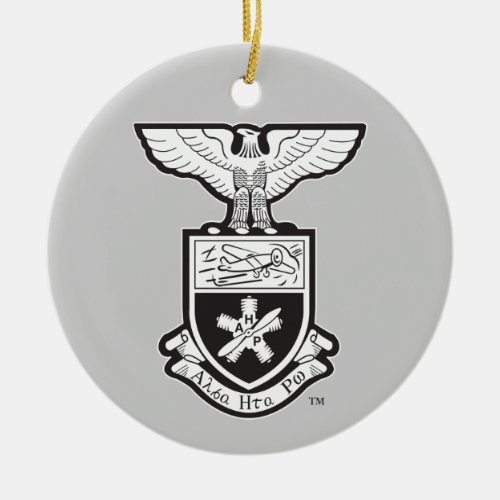 AHP Crest _ BW Ceramic Ornament