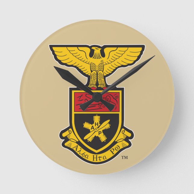 AHP Crest - Color Round Clock (Front)