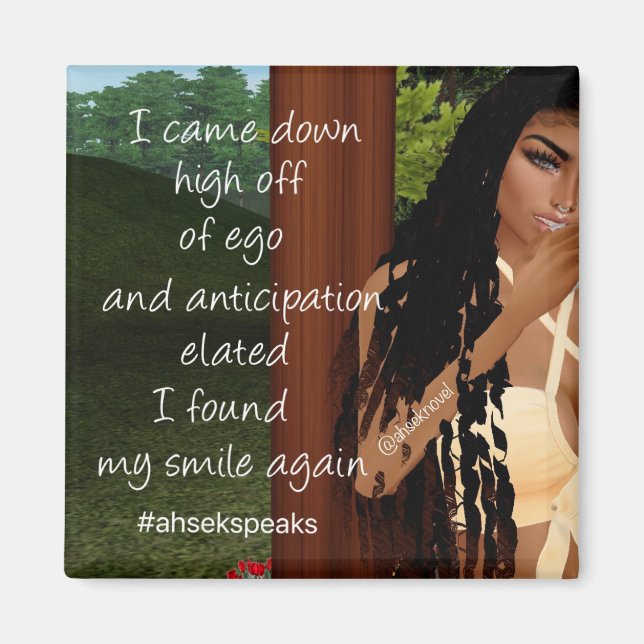 Ahsek Novel Poetry Magnet 6 (Front)