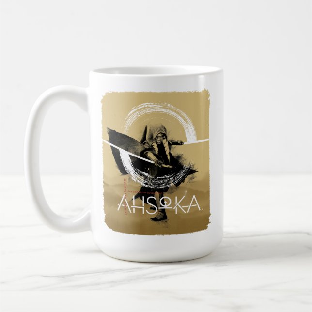 Ahsoka Dual Lightsaber Illlustration Coffee Mug (Left)