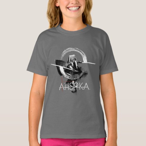 Ahsoka Dual Lightsaber Illlustration T_Shirt