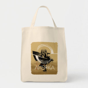 Ahsoka Dual Lightsaber Illlustration Tote Bag