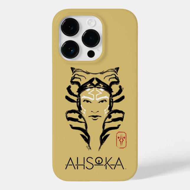 Ahsoka Face Brush Illustration Case-Mate iPhone Case (Back)