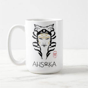 Ahsoka Face Brush Illustration Coffee Mug