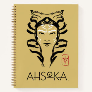 Ahsoka Face Brush Illustration Notebook