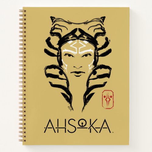 Ahsoka Face Brush Illustration Notebook