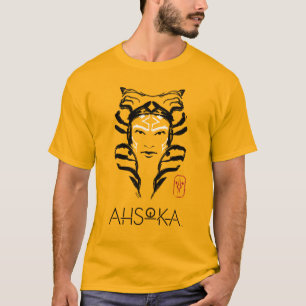Ahsoka Face Brush Illustration T-Shirt